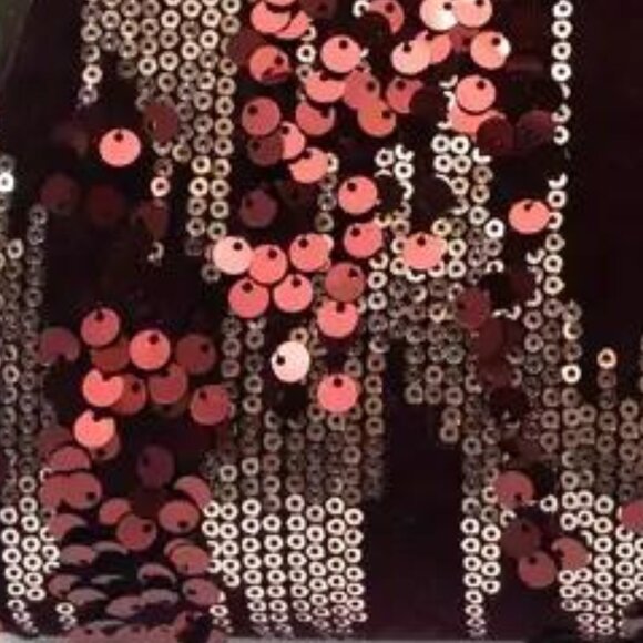 SEQUINED VELVET EVENING BAG in Burgundy - Picture 5 of 5